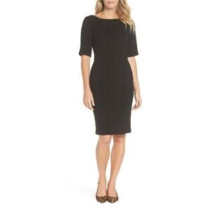 NWT Eliza J Sheath Dress Women's Black Size 6